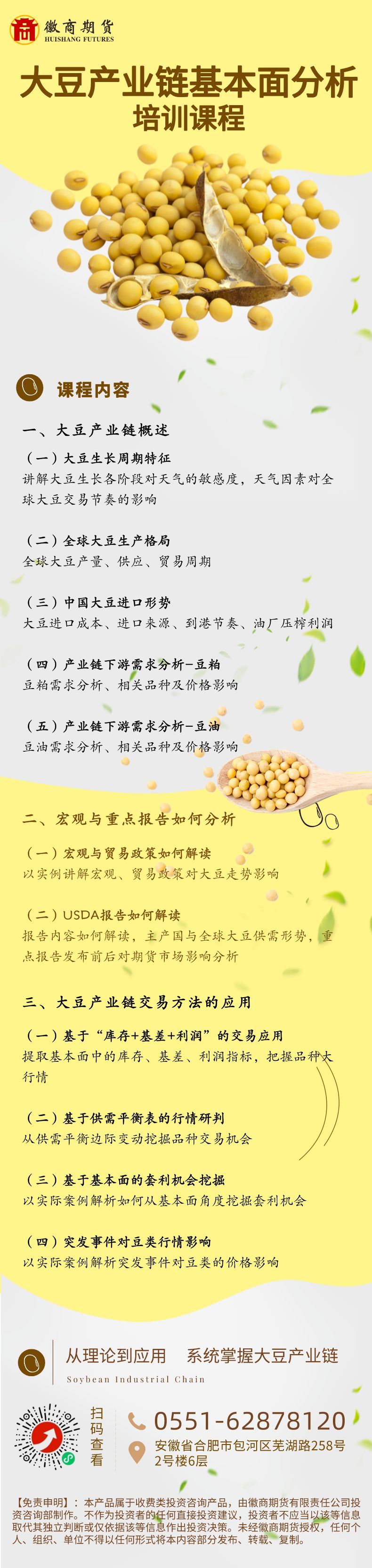 大豆产业链基本面分析课程